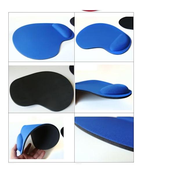 Kontormusematte med gel håndleddstøtte - Ergonomisk spillmusematte