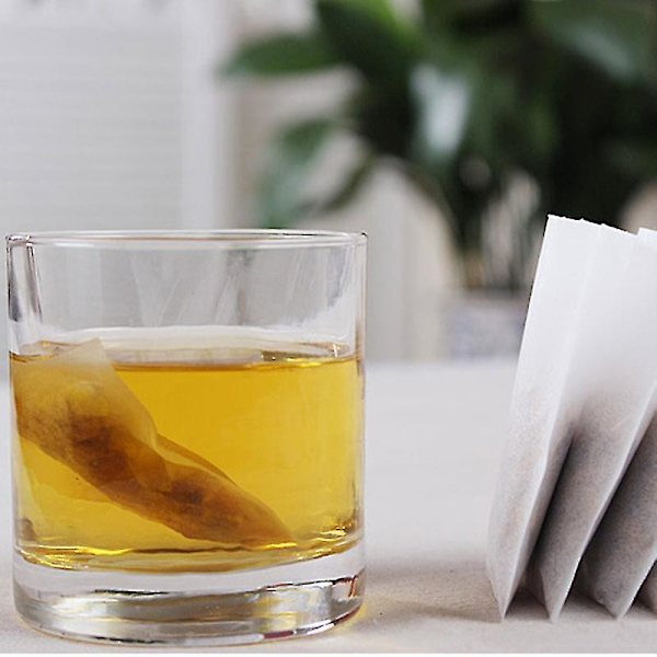 100 st tomma tepåsar filter lös filterpåse hälsosam non-woven tyg vit