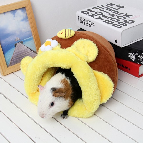 Hamster Liten Djur Säng, Liten Djur Stugor, Vinter Varma Hus, H