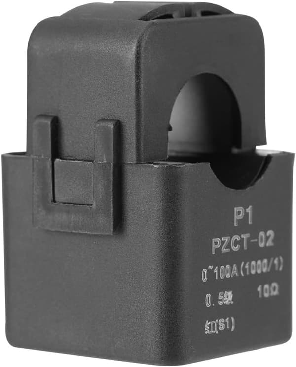 Split Core Strømtranskompatibelmer, PZCT-02 Split Core Strømtranskompatibelmer Spolesensor kompatibel 100A Energimåler