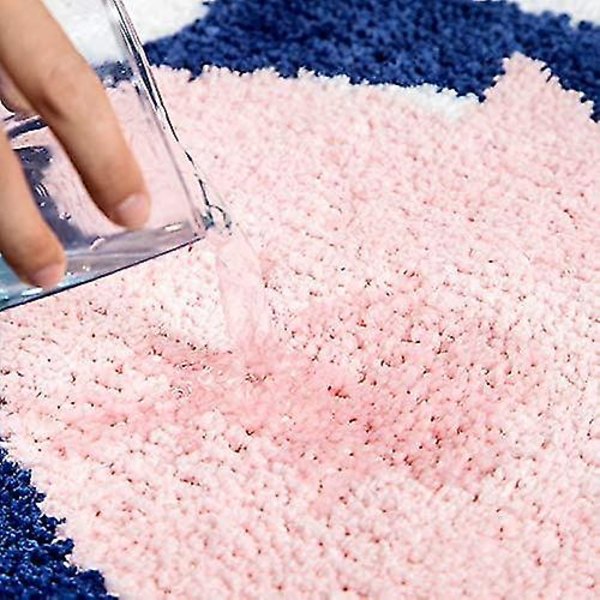 Badrumsmattor Narval Val Badrumsmatta För Badrum Halkfri Mjuk Absorberande Maskintvättbar, Dusch Badrumsdekor Badmatta, 40*60cm, Rosa
