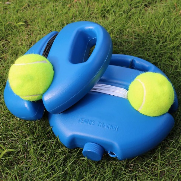 Blå bärbar självstudieövningsverktyg för tennisbollsträning