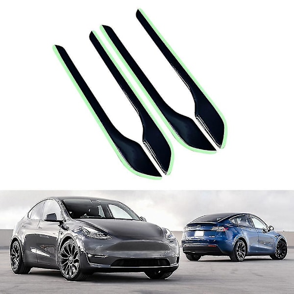 Til Tesla Model 3 Y + Lysende Styling Bil Dørhåndtag Dæksel Trim