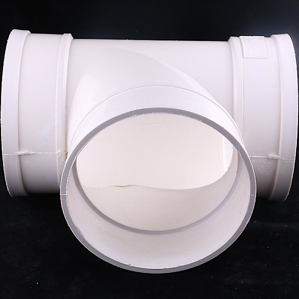 75mm 3-tie(90) pyöreä jaettu kanavaliitin Xddryer Vent Teewhite Abs-muovi