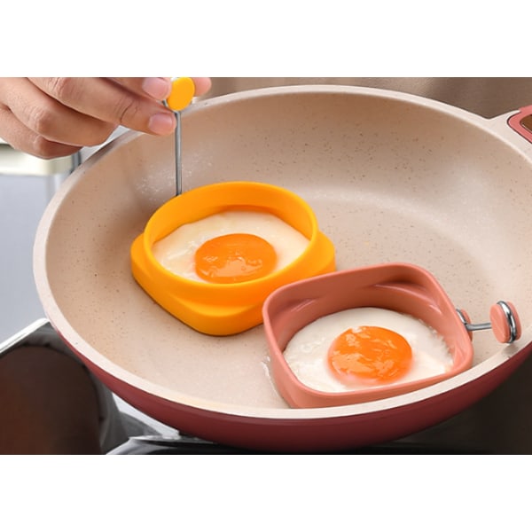5 st silikonäggringar, nonstick äggringar set, äggkokningsringar