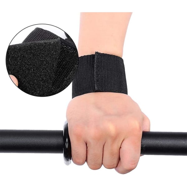 Vektløftingskroker Stropper Håndleddsstropper Heavy Duty Styrke Gym Stroppkrok