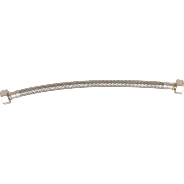 1/2\" Sanitær Slange med 2 Svingbare Muttere, 300mm Lengde, Rustfritt Stål og EPDM, Enkel å Installere