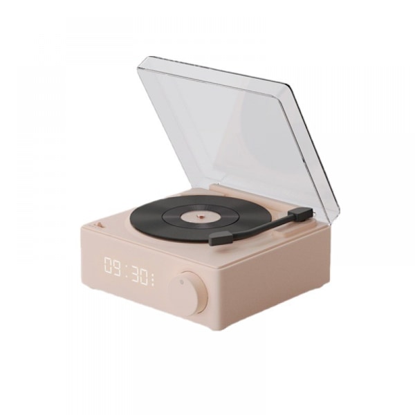 Retro Bluetooth-kaiutin Musta Liimakiekko Herätyskello Stereo Kaiutin