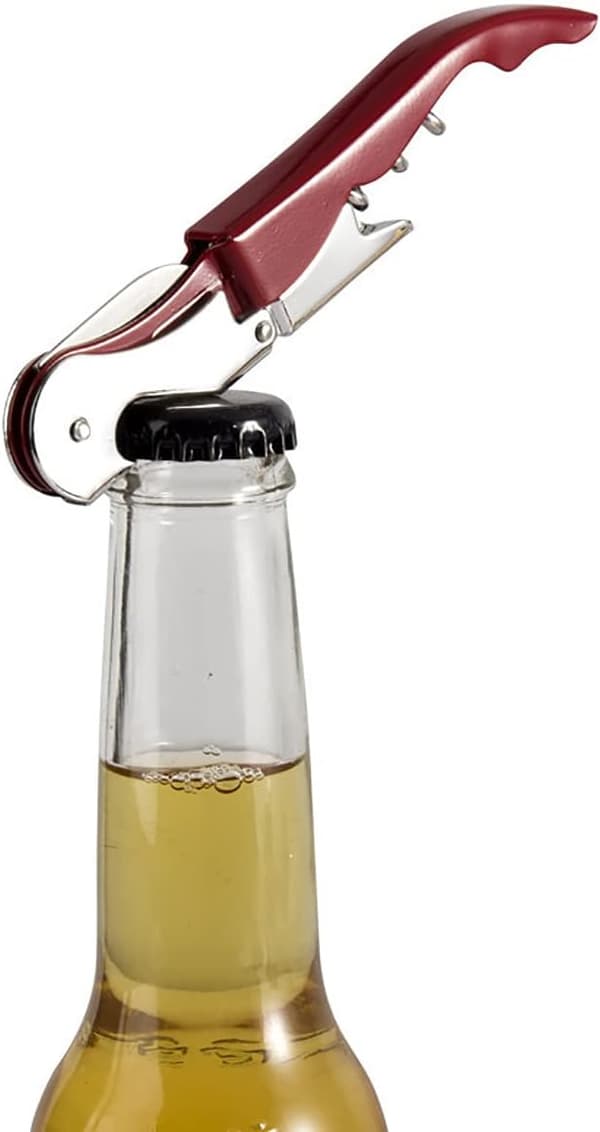 Wing Corkscrew Vinåbner - Premium Alt-i-én Vinåbner og Flaskeåbner - Sølv 16*4cm