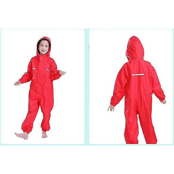 Børns regndragt - Vandtæt heldragt Jakke-4XL