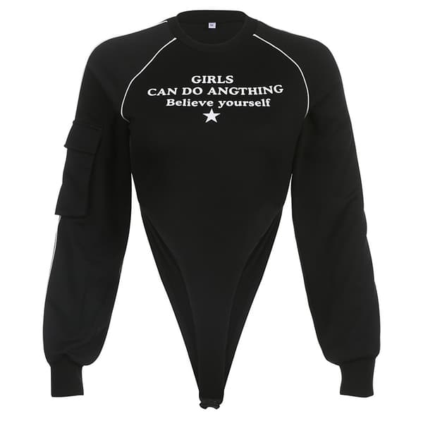Splice långärmad, Bodysuit BLACK L