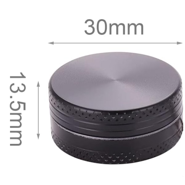 4 stk. Urte Grinder Mini Krydderi Grinder Krydderi Mølle Perfekt til Foodies, der Ønsker Kulinarisk Excellence - Sort