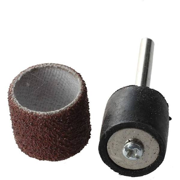 BET Sanding Band - 100pc 1/2\" Sanding Bands Kit Drum Mandrel För DREMEL Rot