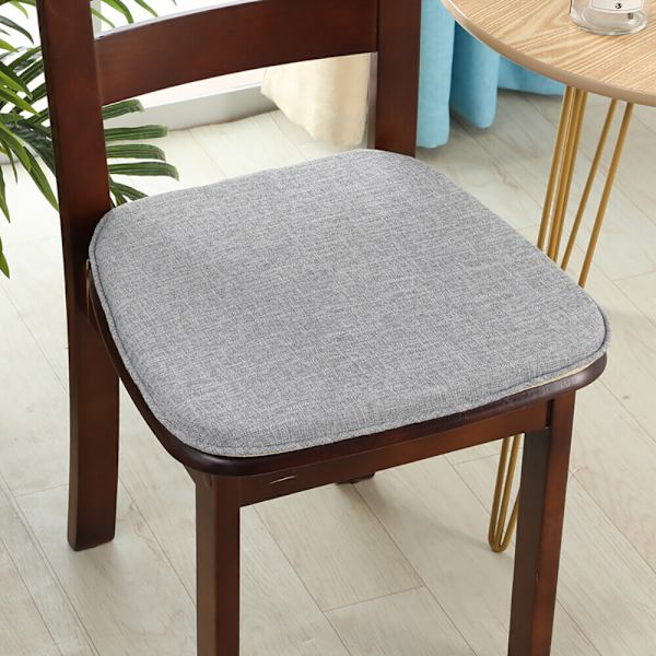 Set med 2 stolpute med bånd Komfortable vaskbare sklisikre setepute