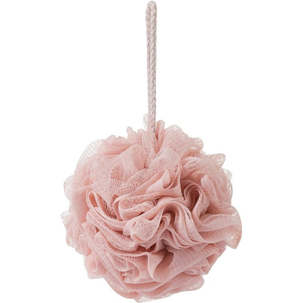 Badsvampar, duschsvamp för kroppsexfoliering rosa
