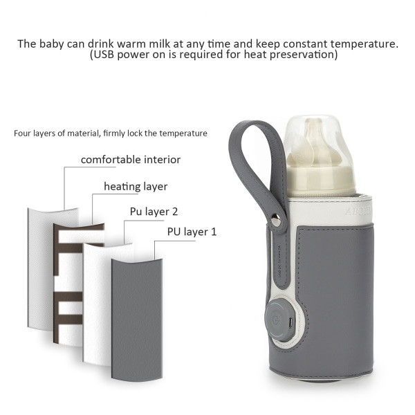 Cover - USB flaskvärmare - Lätt att använda mjölkflaskvärmare,