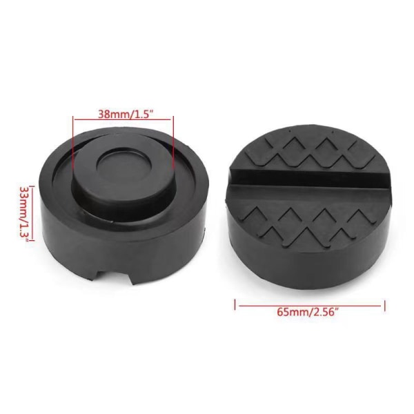 Universal Jack Pad, gummi Spårad Anti-slip Ram Rail Pinch Weld Protector