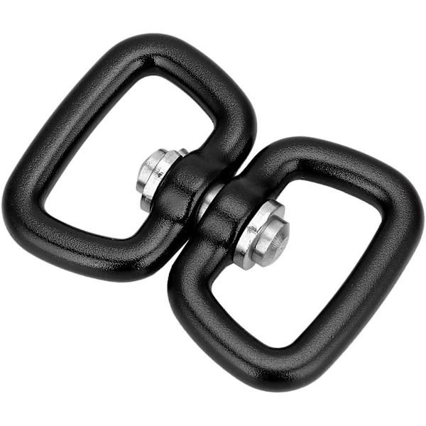 Aluminiumlegering Swivel Snap Shackle för Camping Klättring Vandring Nyckelring(Svart)