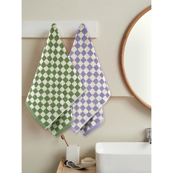 Handdukar för badrum 4-pack, bomulls handdukar mjuka absorberande för spa