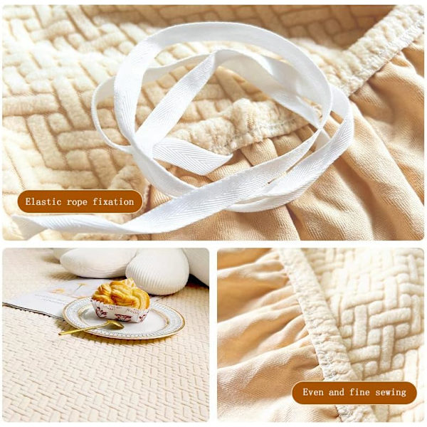 Stretch Sofa Cover Jacquard Design Couch Covers No-Slip Universal Sofa Slip
