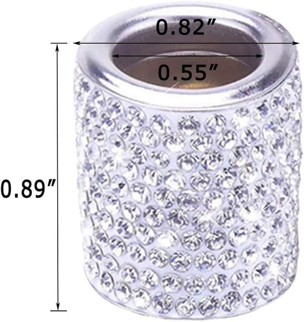 Bling Bling Krystall Diamant Is Car Headrest Head Rest Collars Rings Decor