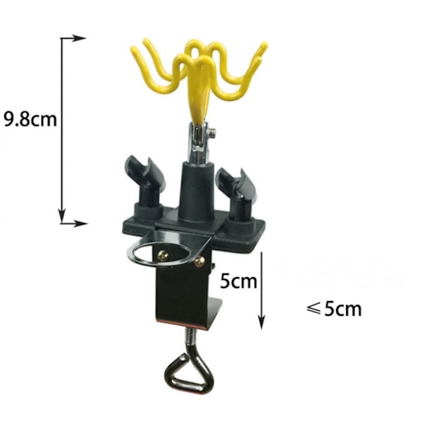 Universell klämma-på airbrush-hållare