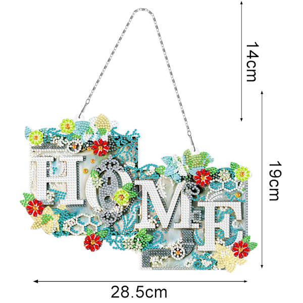 DIY Julediamanter Kunstmaleri Hengende Sett for Voksne, Akryl Diamantmaleri Henger Ornament Brettkitt