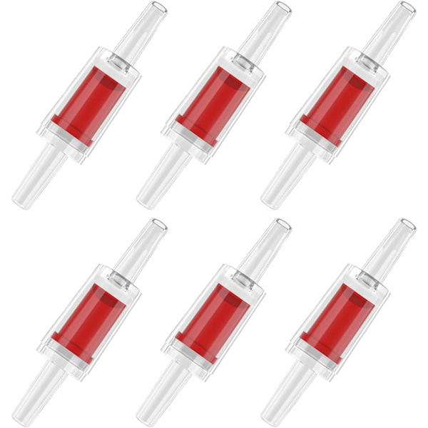 6 stk. Akvarie Luftpumpe Kontraventiler Kontraventiler 0,4 cm Luftslange kompatibel Ae