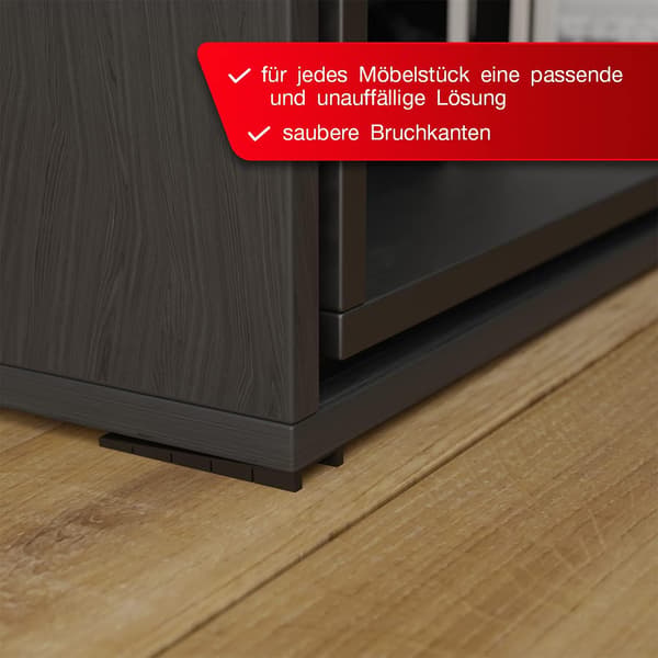 20-pack möbelkilar - 8 x 20 x 98 mm - Plast - Med integrerad för