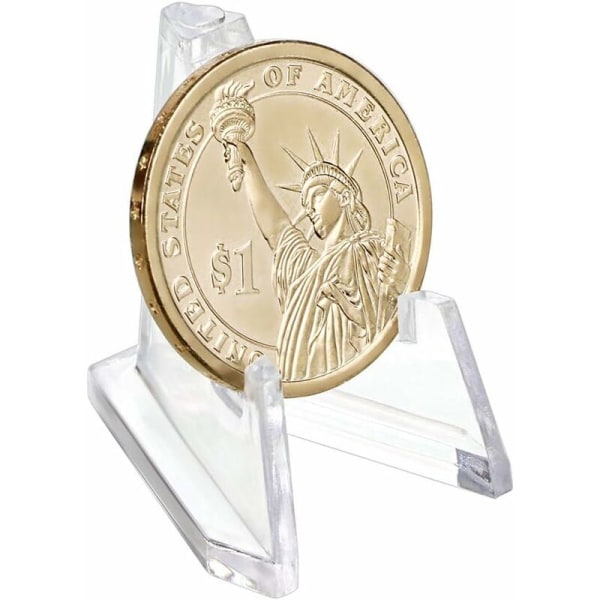 20st Mynthållare Display Stands, Mynt Staffli Medal Badge Collection Mynt S