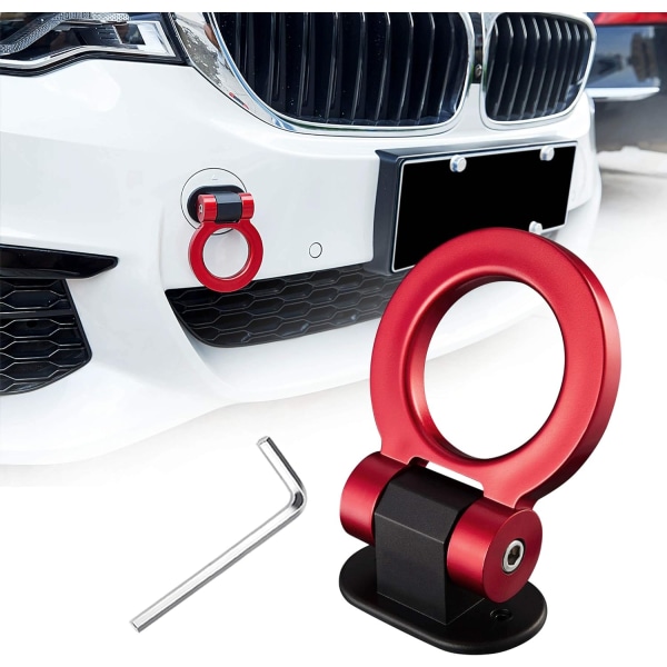 Trækkrogesæt Rød bildekorations-klistermærke Bildekorationskofanger til auto eksteriør