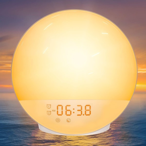 Solopgangs vækkeur - Vækkeur med lys - Gradual Wake Up Light Alarm Clock