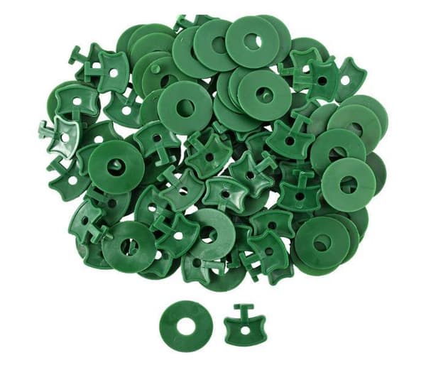 Växthus Twist Clip 100 set Växthusfäst Twist Clips och brickor för