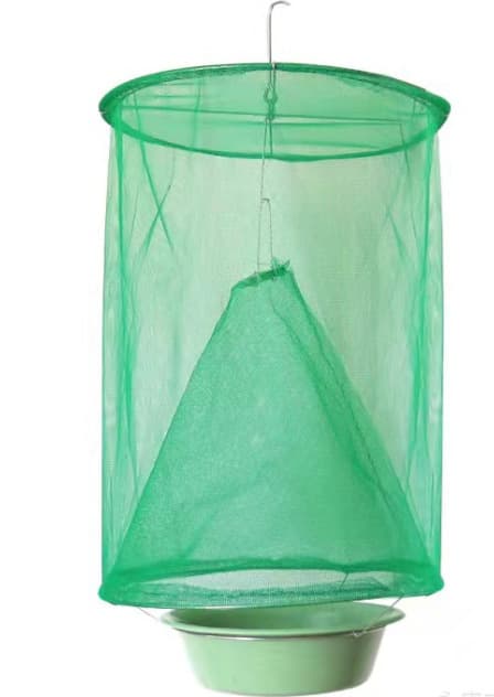 Fångstfälla för trädgård, ranch och fruktträdgård, effektiv flugfälla med krukor (2-pack)