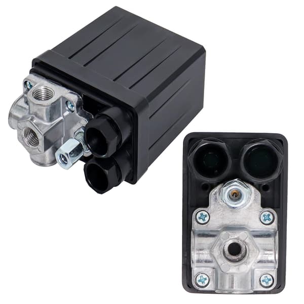 Central Pneumatic Luftkompressor Regulator Kontrolventil Tryk Switch 90 – 120 PSI 240V
