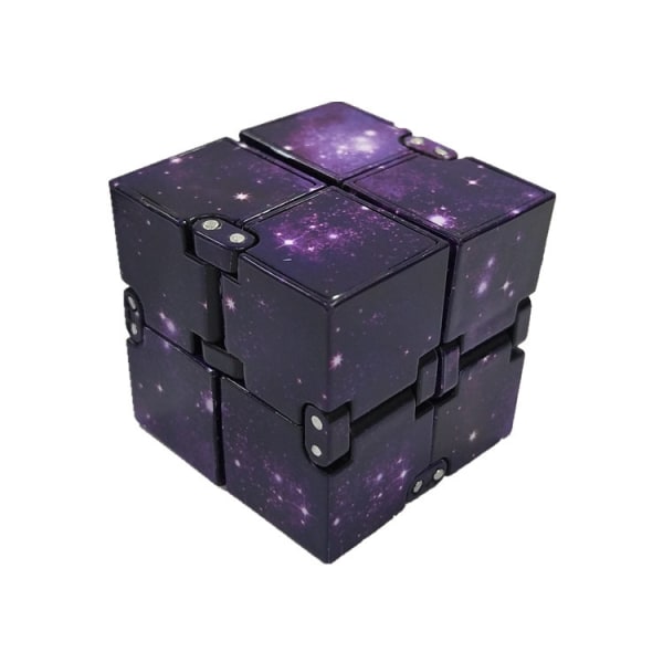 Infinity Cube Finger Toys Fidget Toy Blocks for Stress Relieving, Killing Time Unique Idea Cool Fidget Mini Gadget Cube - Purple