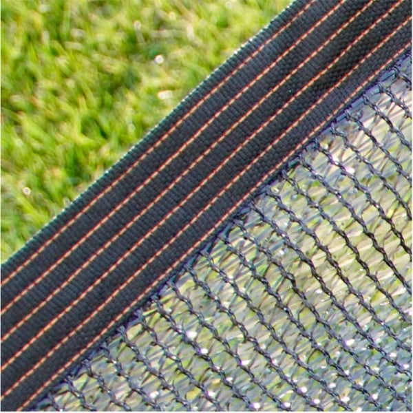 3*3m Skygge Sejl Skygge Klud Sol Sejl Mesh Sort Sol Sejl Netting til Drivhus Planter Patio Plæne Mesh