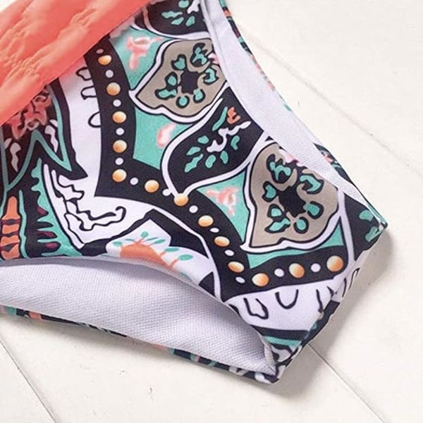 Kvinder Push Up Todelt Bikini Badetøj Polstret Badetøj,XL