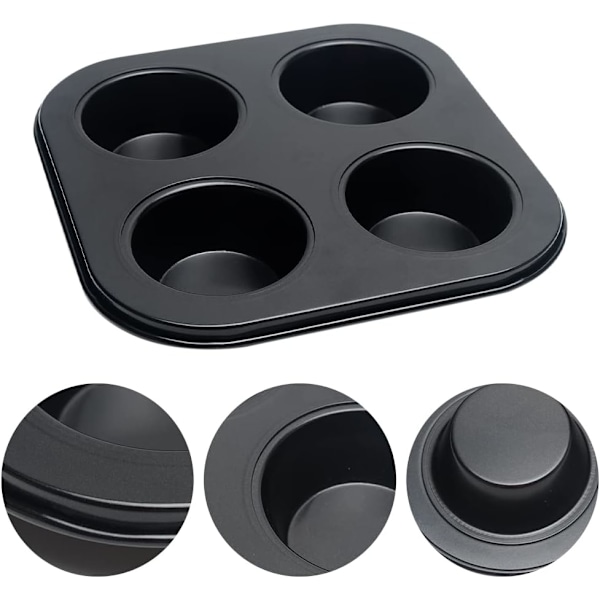 Huller Ikke-klæbende Pudding Tart Form Mini Muffin Pan Kopper Bageform Kageform