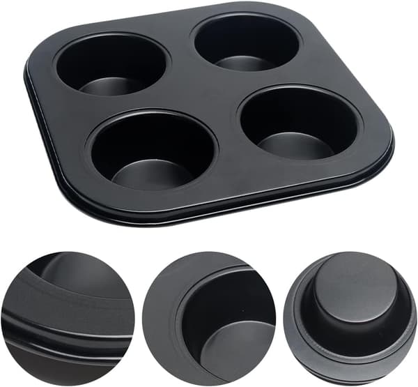 Hulls Non-Stick Pudding Tart Mold Mini Muffin Pan Kopper Bakeware Kakeform