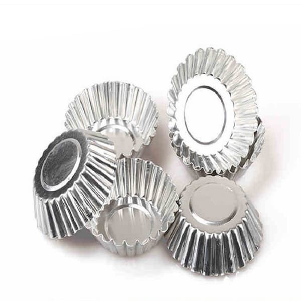 10 st Non-Stick Ripple Aluminiumlegering Äggpaj Form Blomform