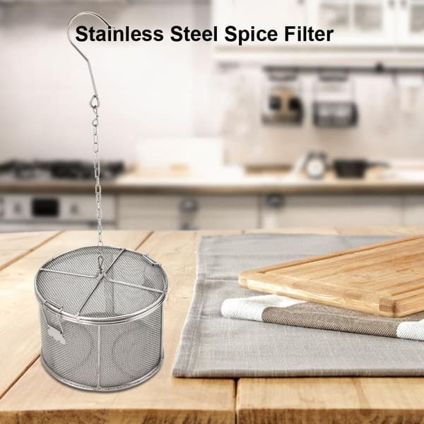 Te-si, rustfrit stålfilter, krydderikurv, trådvæv te-infuser, fint