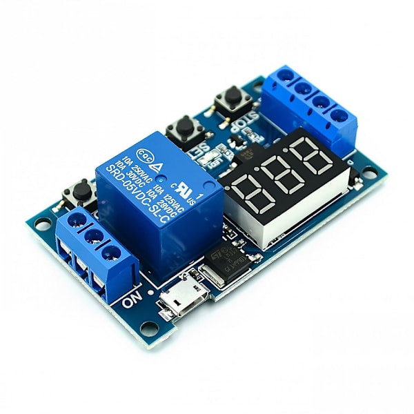 6-30V Justerbar Relä Timer Cykel Modul Switch Trigger Fördröjningskrets Kort