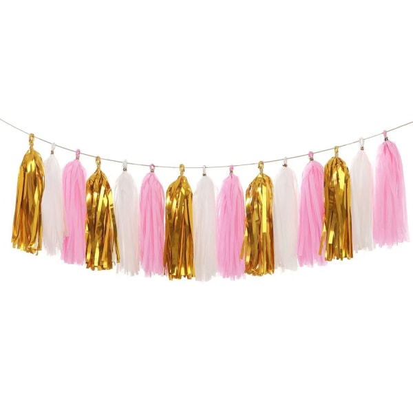 Tissue Paper Tassel Garland - 20pcs Tassels Per Package - 12 Inch Long Tass