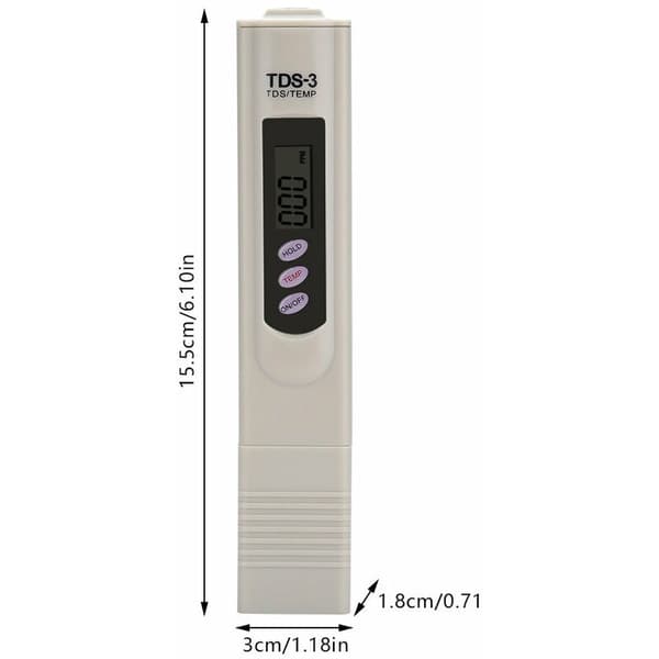 Multifunktionel digital TDS-tester, professionel vandkvalitetstester