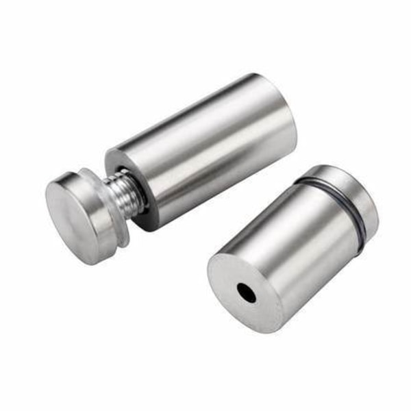 Glass Standoff, 10 stk rustfrie stålskruer, reklameglass Standoff Support Screws 20*12mm