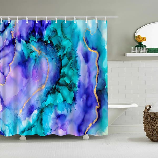Fargerikt trykt dusjforheng, 100cm*180cm