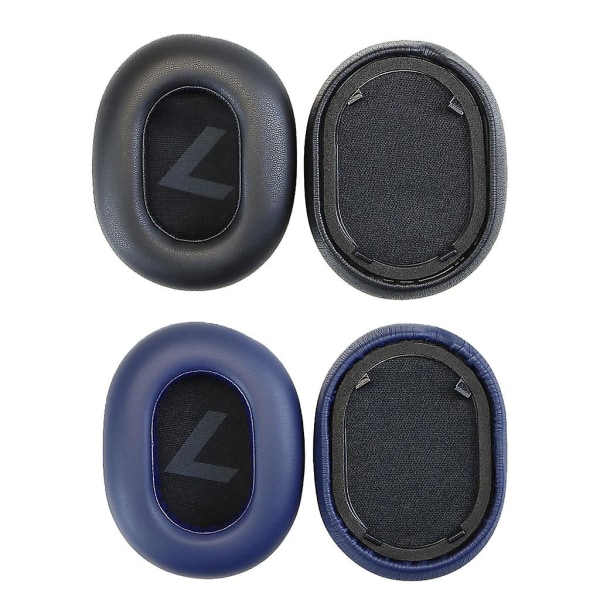 2 st PU-läder öronkuddar öronproppar svampöverdrag för Plantronics Backbeat Go 8