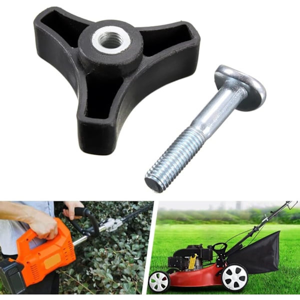 Reservedeler for gressklipper, universell gressklipperhåndtak, 2 stk gressklipperhåndtak, trekantformet gressklipperhåndtak, verktøy for gressklippermaskin