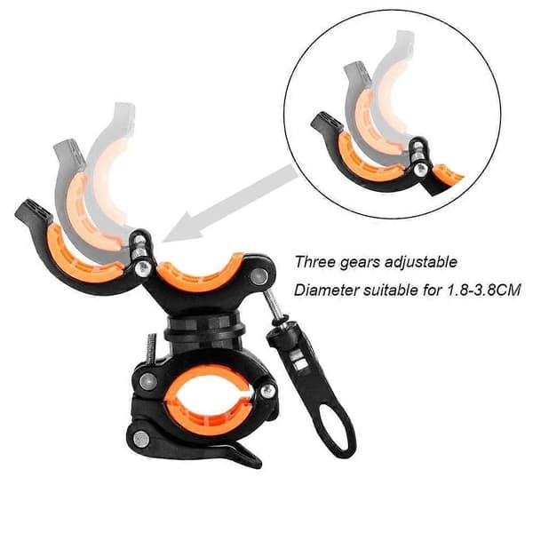 2-pack Cykellampfäste, Cykellampa Monteringsfäste, Cykellampfäste